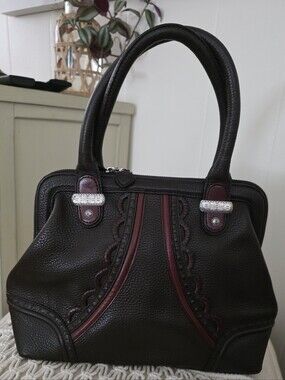 Brighton Quality Leather Bag, Vintage, Structured